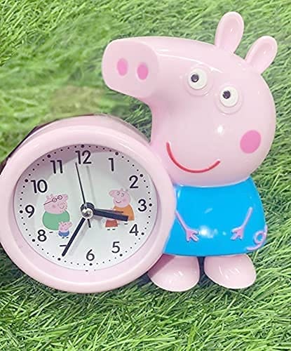 THE NEON Plastic Peppa Pig Alarm Clock for Kids and Home (Multicolor)  