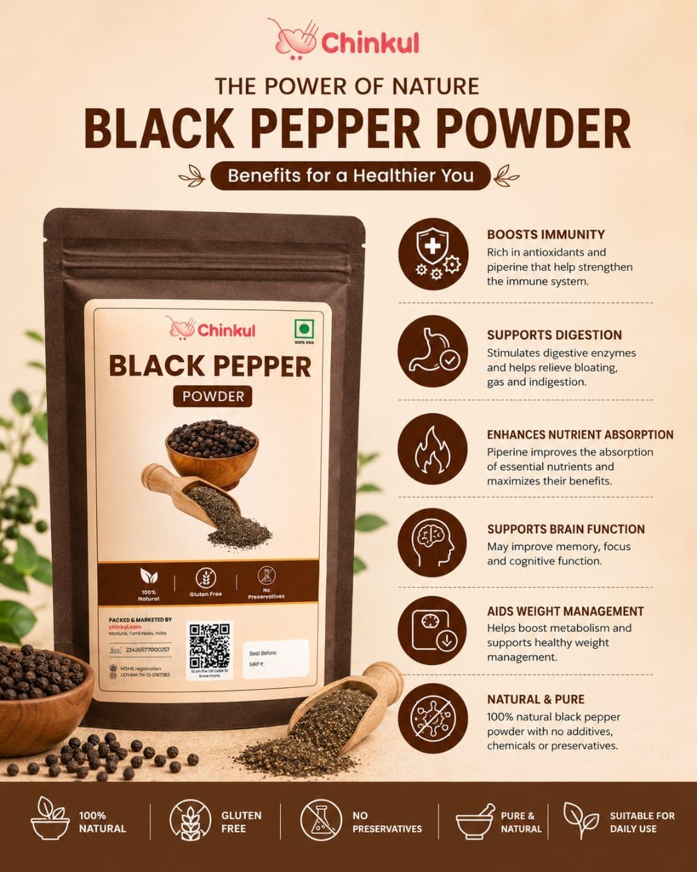 Black Pepper - 100G