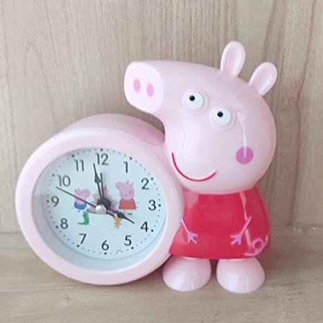 THE NEON Plastic Peppa Pig Alarm Clock for Kids and Home (Multicolor)  