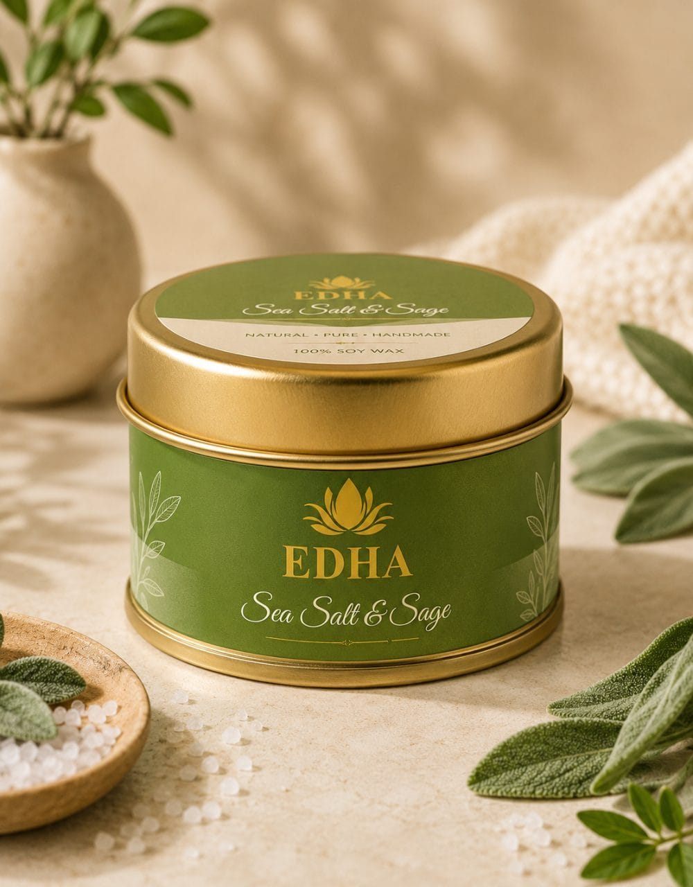Jar / Tin Candles / 100% Soy Wax  